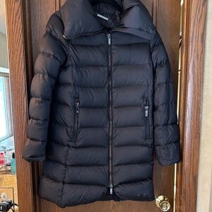 Diane Von Furstenberg Black Quilted Puffer Coat